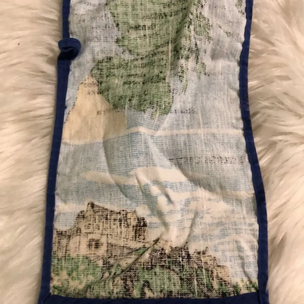 Scotland Tourism Souvenir Double Handed Potholder Map Castle Highland Soldier